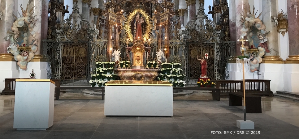 Altarweihe im Münster in Zwiefalten
