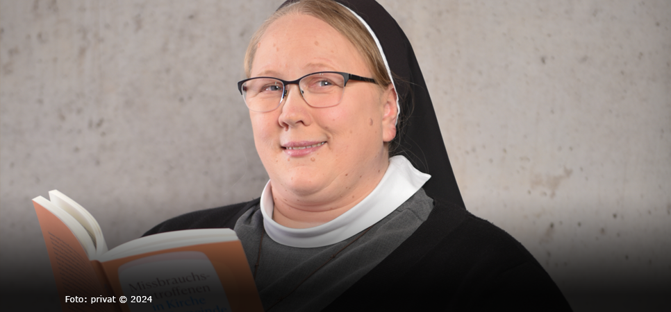 Schwester Marie Pasquale Reuver: "Ich sitze nicht nur dankend und lobend da."